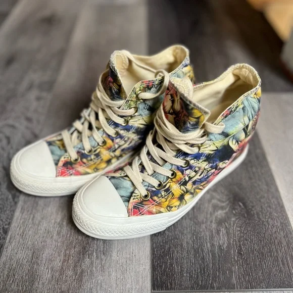Converse Chuck Taylor All Star Lux Hi ‘Floral’ Hidden wedge - Picture 3 of 6